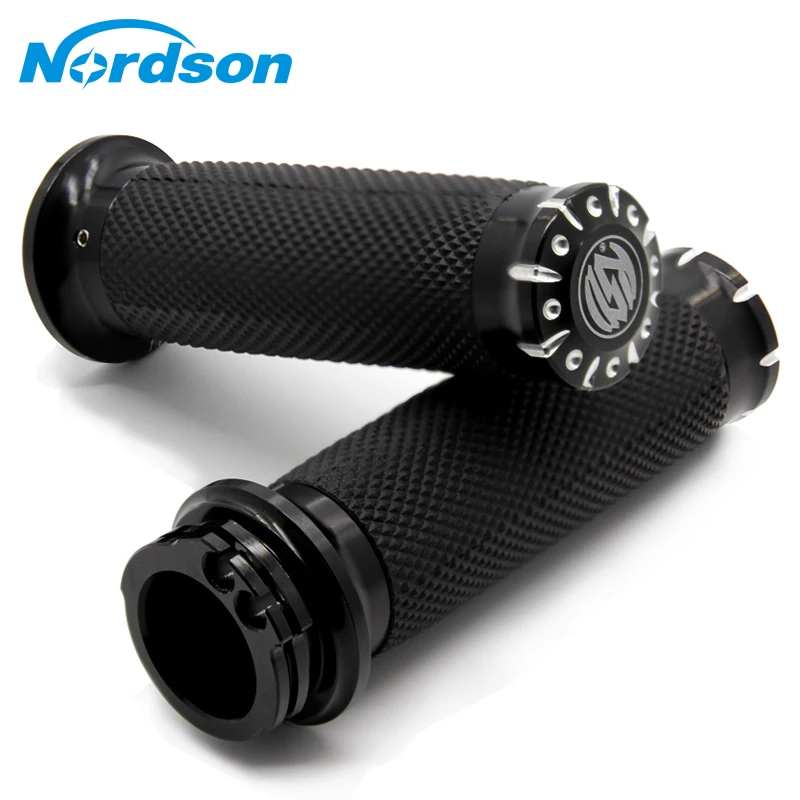 Nordson 25MM Motorcycle Handlebar Grips CNC Handle Bar Grips For Harley Sportster Cruiser Bobber Chopper Custom
Nordson 25MM Motorcycle Handlebar Grips CNC Handle Bar Grips For Harley Sportster Cruiser Bobber Chopper Custom