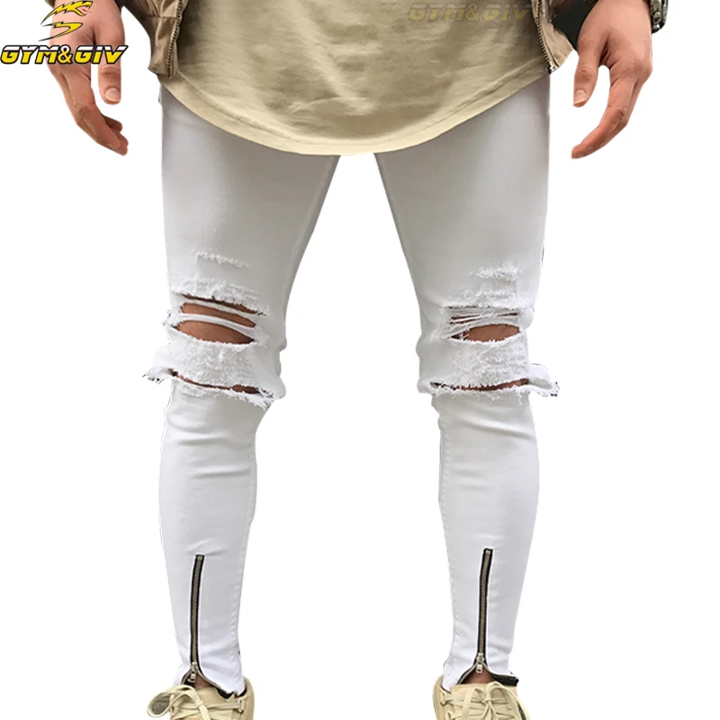 HIP-HOP Men Jeans Stretch Destroyed Ripped Folds Design Fashion Ankle Zipper Skinny biker Jeans For Men Jogger pants Plus Size
HIP-HOP Men Jeans Stretch Destroyed Ripped Folds Design Fashion Ankle Zipper Skinny biker Jeans For Men Jogger pants Plus Size