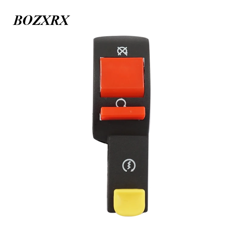 BOZXRX Motorcycle Handlebar Switch Electric Starter Handlebar Start & Stop ATV On-Off Button Flameout Switch Refit Accessories
BOZXRX Motorcycle Handlebar Switch Electric Starter Handlebar Start & Stop ATV On-Off Button Flameout Switch Refit Accessories