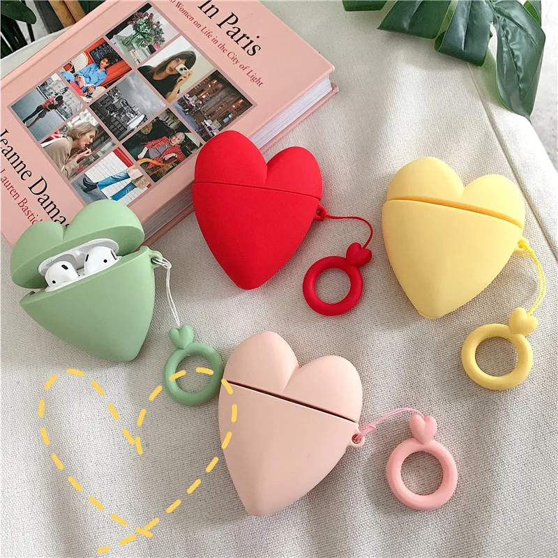 3D Heart Protective Case for Airpods Case Accessories Bluetooth Silicone Earphone Cover For Airpods Heart Key Ring Girl Cover
3D Heart Protective Case for Airpods Case Accessories Bluetooth Silicone Earphone Cover For Airpods Heart Key Ring Girl Cover