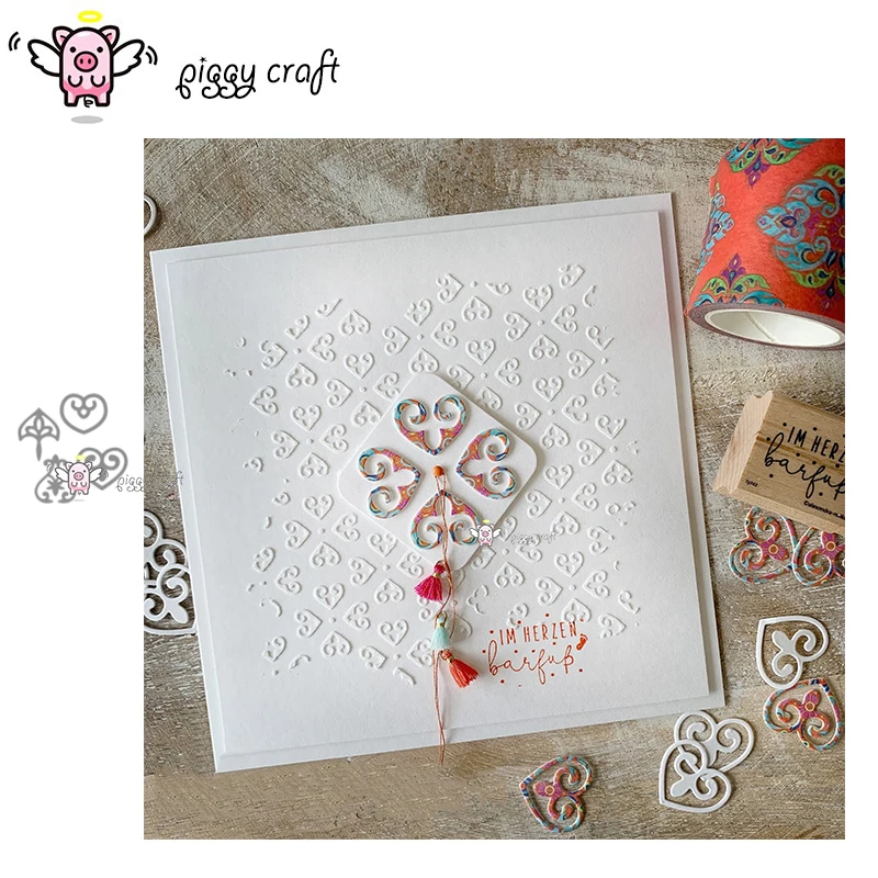 Piggy Craft metal cutting dies cut die mold Heart-shaped decoration Scrapbook paper craft knife mould blade punch stencils dies
Piggy Craft metal cutting dies cut die mold Heart-shaped decoration Scrapbook paper craft knife mould blade punch stencils dies