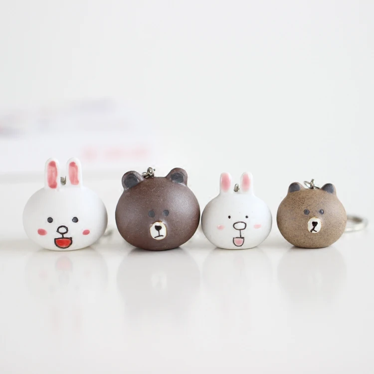 New Cartoon Key Chain Brown Bear Minnie Rabbit Cute Handmade Ceramic Keychain Ring Popular Small Women Jewelry Bunny Bag Pendant
New Cartoon Key Chain Brown Bear Minnie Rabbit Cute Handmade Ceramic Keychain Ring Popular Small Women Jewelry Bunny Bag Pendant