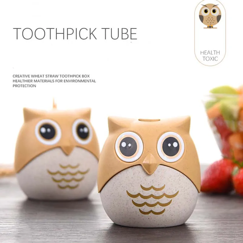 Toothpick Holder Container Wheat Straw Household Table Toothpick Storage Box Toothpick Dispenser Owl Shaped
Toothpick Holder Container Wheat Straw Household Table Toothpick Storage Box Toothpick Dispenser Owl Shaped