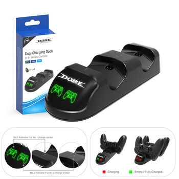 USB Dual Fast Charging Dock Charger Station Stand Base with 4 MicroUSB Charging Connectors for PS4/Slim/Pro Wireless Controller
USB Dual Fast Charging Dock Charger Station Stand Base with 4 MicroUSB Charging Connectors for PS4/Slim/Pro Wireless Controller