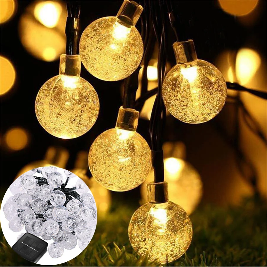 LED Solar String Light Strip Colorful ball Solar Lamp Waterproof for party Holiday Xmas Outdoor Garden lawn Decor Fairy Light 
LED Solar String Light Strip Colorful ball Solar Lamp Waterproof for party Holiday Xmas Outdoor Garden lawn Decor Fairy Light