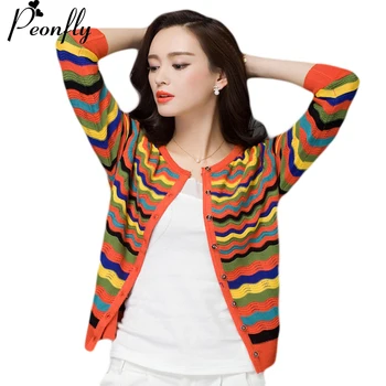 PEONFLY Autumn Winter Knitwear Cardigan Fashion Runway Designer Sweater Women Knitted Sweater Block Jumper
PEONFLY Autumn Winter Knitwear Cardigan Fashion Runway Designer Sweater Women Knitted Sweater Block Jumper