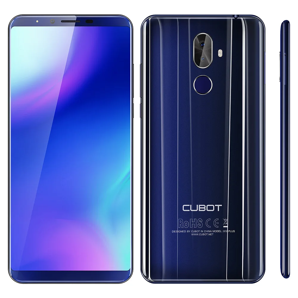 Восстановленный смартфон CUBOT X18 Plus 5 99 дюймов 4G Android 8 0 4 Гб + 64 MTK6750T Восьмиядерный
