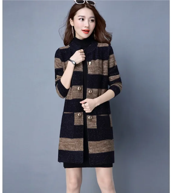 

Sweaters Women Fashion Solid Knit Cardigans Sweater Ladies Long Knitted Sweaters Skirted Outwear Coat Gray Camel Color