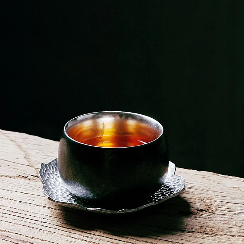 80ml Ceramic Pottery Teacup Pure Silver Vintage Puer Black Tea Bowls Office Kung Fu Tea Set Drinkware Teaware Cups Birthday Gift
80ml Ceramic Pottery Teacup Pure Silver Vintage Puer Black Tea Bowls Office Kung Fu Tea Set Drinkware Teaware Cups Birthday Gift