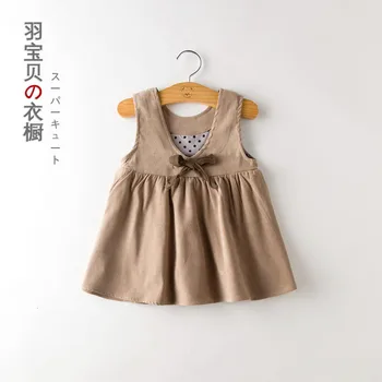 Baby Girls Dress Spring Autumn Korean New Children's Clothing Quality Cute Bow Brown Tank Dress 2020 Best Kids Clothes
Baby Girls Dress Spring Autumn Korean New Children's Clothing Quality Cute Bow Brown Tank Dress 2020 Best Kids Clothes