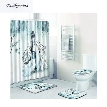 Free Shipping 4pcs Girl Beside Tiger Banyo Paspas Bathroom Carpet Toilet Bath Mat Set Non Slip Tapis Salle De Bain Alfombra Bano
Free Shipping 4pcs Girl Beside Tiger Banyo Paspas Bathroom Carpet Toilet Bath Mat Set Non Slip Tapis Salle De Bain Alfombra Bano