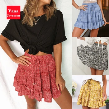 Vana Javeasen High Waist A-line Loose Skirt Women Lace-up Floral Ruffles Mini Beach Sundress Party Streetwear Skirt For Women
Vana Javeasen High Waist A-line Loose Skirt Women Lace-up Floral Ruffles Mini Beach Sundress Party Streetwear Skirt For Women