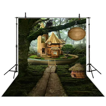 Fairy Tale Wood House Green Forest hotography Background Newborn 5x7ft Studio Backgrounds for Kids Photo Booth fotografia
Fairy Tale Wood House Green Forest hotography Background Newborn 5x7ft Studio Backgrounds for Kids Photo Booth fotografia