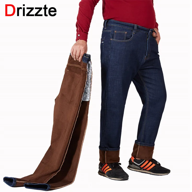 Drizzte Winter Brown Flannel Warm Men Jeans for Big and Tall Plus Size 40 42 44 46 48 50 52 Jean Pants
Drizzte Winter Brown Flannel Warm Men Jeans for Big and Tall Plus Size 40 42 44 46 48 50 52 Jean Pants
