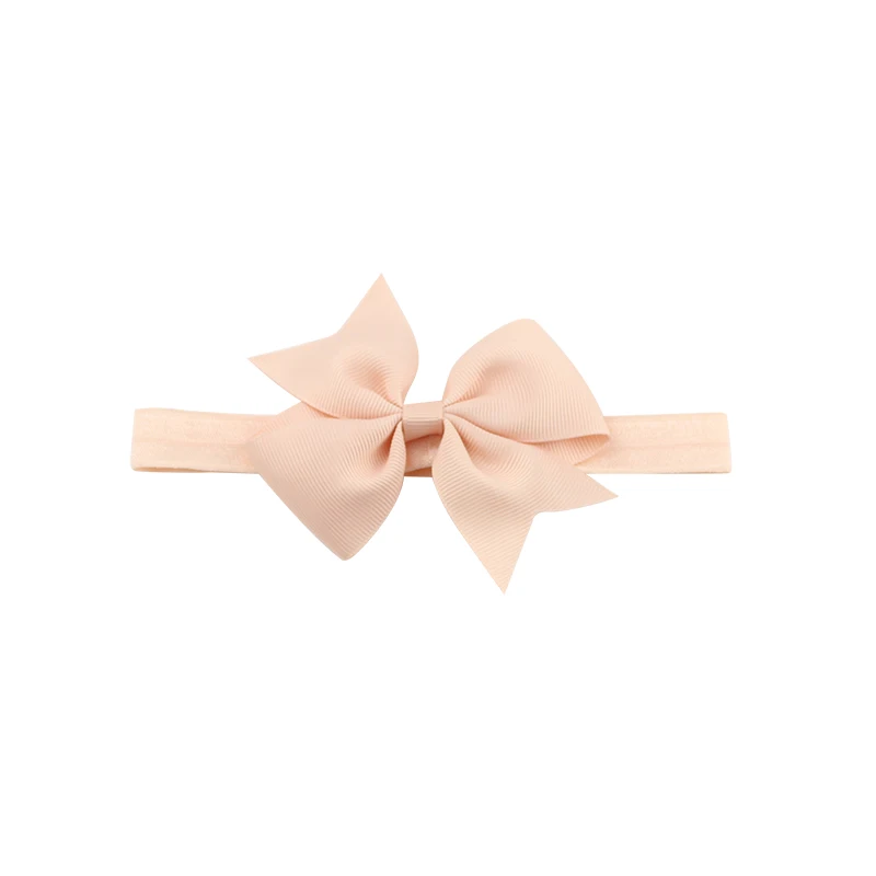 Lovely Printed Floral Fabric Bow Headband Striped Dots Knot Elastic Nylon Hair Band For Girl Children Headwear (11)