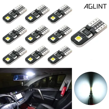 AGLINT 10PCS T10 LED Bulb CANBUS Error Free No Polarity T10 W5W 2825 174 Wedge Car Interior Light Dome Map Side Marker Light 12V
AGLINT 10PCS T10 LED Bulb CANBUS Error Free No Polarity T10 W5W 2825 174 Wedge Car Interior Light Dome Map Side Marker Light 12V