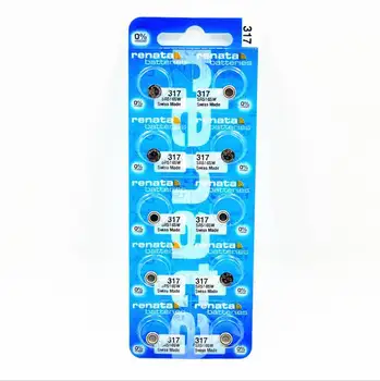 100PCS Renata LONG LASTING 317 SR516SW SR62 D317 V317 Watch Battery Button Coin Cell Swiss Made 100% Original
100PCS Renata LONG LASTING 317 SR516SW SR62 D317 V317 Watch Battery Button Coin Cell Swiss Made 100% Original