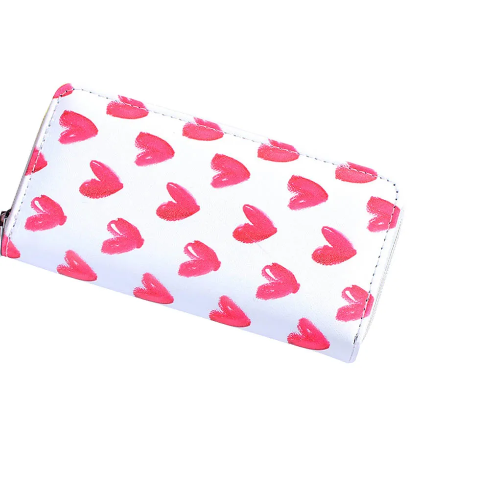 Women Long Purse PU Leather Cartoon Pattern Wallet Coin Pouch Lady Girl Clutch Money Bag WML99