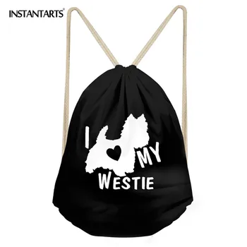 INSTANTARTS Man's Beach Travel Drawstring Bag Funny Animal Dog 3D Cute Westie Lift Print Black Men's String Backpack Cinch Sack
INSTANTARTS Man's Beach Travel Drawstring Bag Funny Animal Dog 3D Cute Westie Lift Print Black Men's String Backpack Cinch Sack