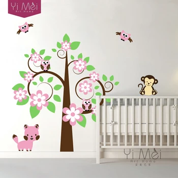 Wallpaper Cute Cat Owl Monkey Large Flower Tree DIY Wall Sticker Mural Decal Bedroom Kids Home Kids Baby Room Decor 160x175cm
Wallpaper Cute Cat Owl Monkey Large Flower Tree DIY Wall Sticker Mural Decal Bedroom Kids Home Kids Baby Room Decor 160x175cm