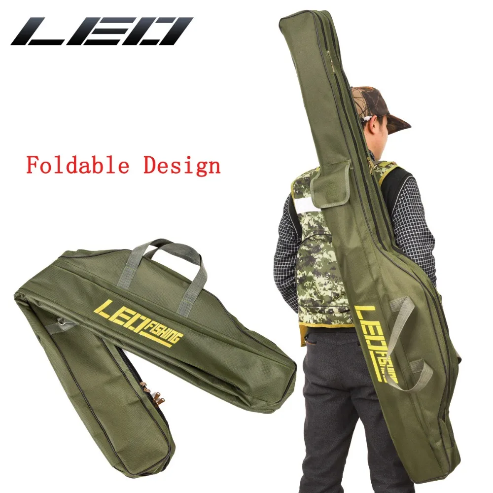 Folding Fishing Rod Bags 420D Zipped Case Fish Pole Tools Storage Bag Holder Gear Tackle Pesca 100cm/150cm | Спорт и развлечения