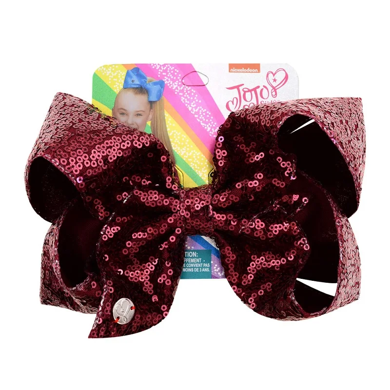 8'' Bows Sequin Grosgrain Ribbon Hair Bow Alligator Clips Barrette Wine Red Bowknot Headwear Hair Accessories for Girl
8'' Bows Sequin Grosgrain Ribbon Hair Bow Alligator Clips Barrette Wine Red Bowknot Headwear Hair Accessories for Girl