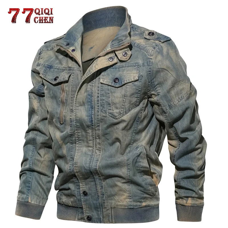 New 2019 Military Tactical Jackets Men Plus Size 6XL Army Cargo Denim Jeans Jackets Coats Jaqueta Masculina Solid Bomber Coat 
New 2019 Military Tactical Jackets Men Plus Size 6XL Army Cargo Denim Jeans Jackets Coats Jaqueta Masculina Solid Bomber Coat