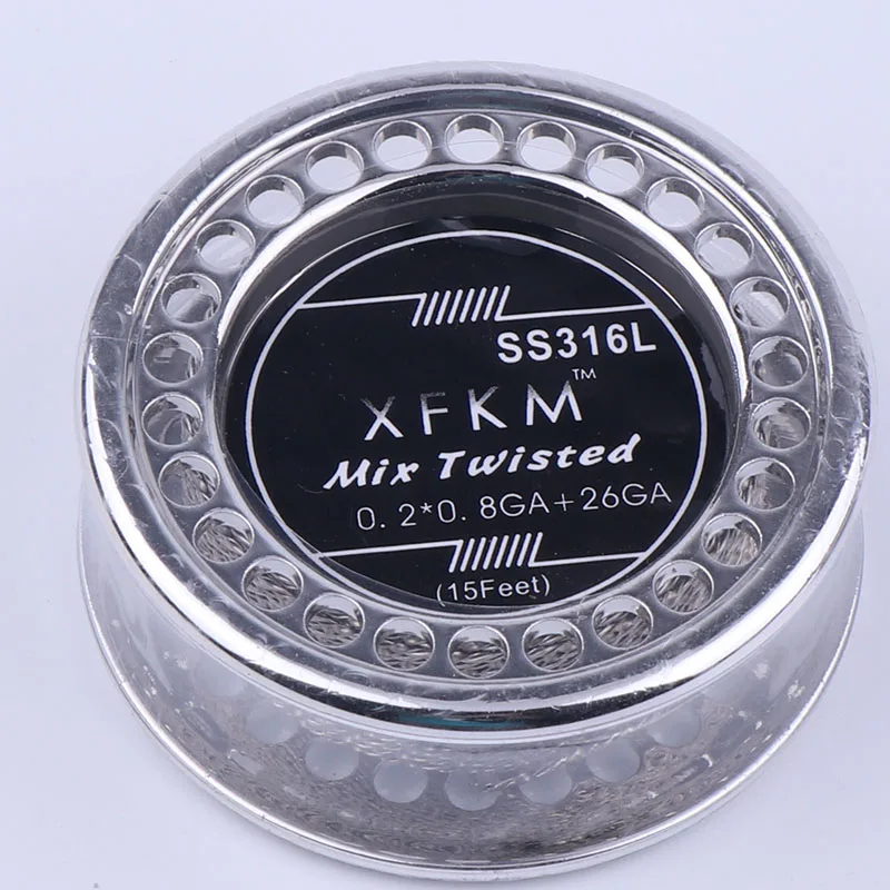 XFKM 5m/roll high resistivity SS316 mix twisted Clapton Wire for RDA RBA Atomizer Heating Wires diy Coil Tool Heating Wire
XFKM 5m/roll high resistivity SS316 mix twisted Clapton Wire for RDA RBA Atomizer Heating Wires diy Coil Tool Heating Wire