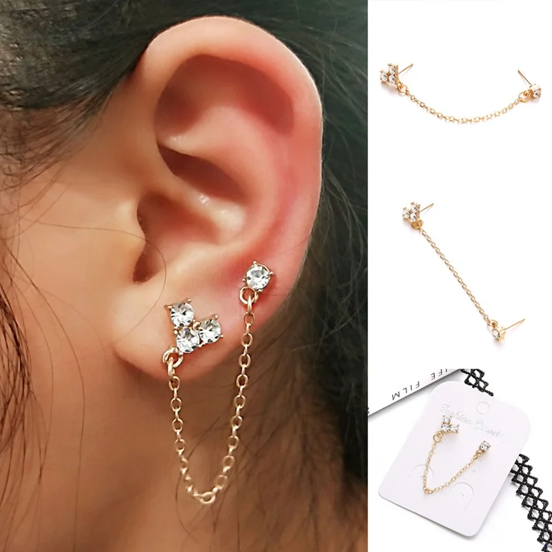 2018 Hot Simple Fashion Cross Chain Studded Earrings Earrings Temperament Earrings Multi-layer Metal Tassel Earrings Jewelry
2018 Hot Simple Fashion Cross Chain Studded Earrings Earrings Temperament Earrings Multi-layer Metal Tassel Earrings Jewelry