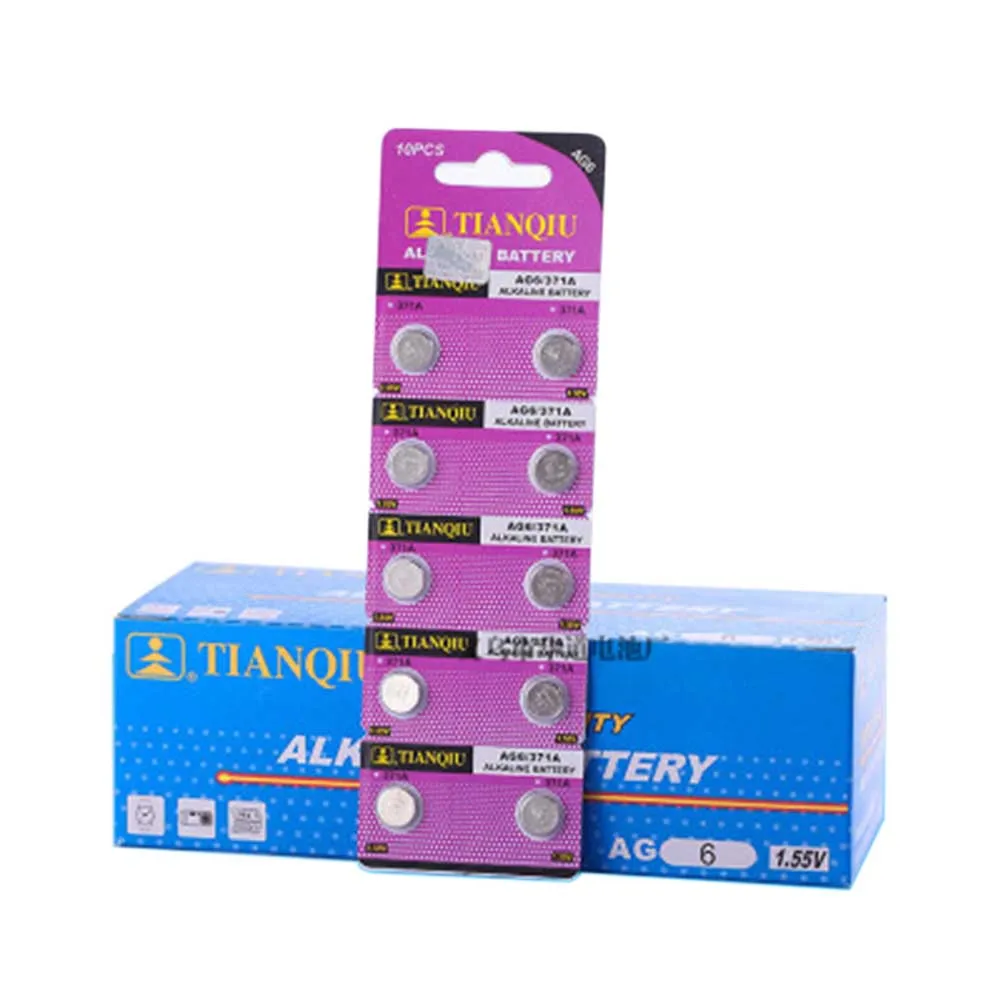 10pcs Wholesale Button Cell AG6 LR920 SG6 LR69 SR69 SR920 LR921 SR921 171 370 371 CX69 1.5V Alkaline Battery Watch Battery
10pcs Wholesale Button Cell AG6 LR920 SG6 LR69 SR69 SR920 LR921 SR921 171 370 371 CX69 1.5V Alkaline Battery Watch Battery