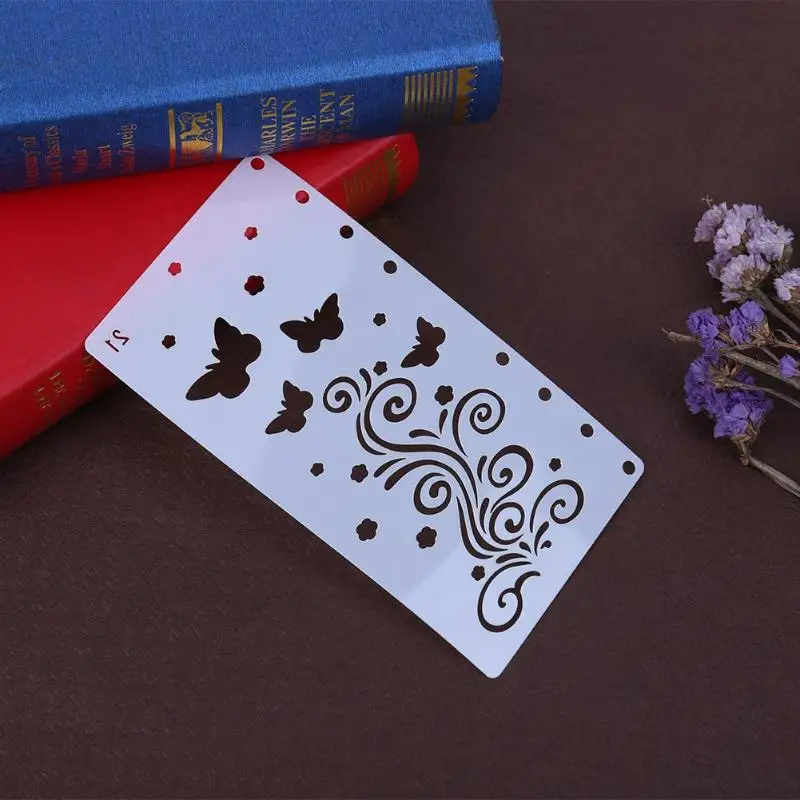 Butterfly Vine Plastic Stencils for Painting Office Adorable DIY Scrapbooking Photo Album Drawing A6 Page Hollow Ruler Templates
Butterfly Vine Plastic Stencils for Painting Office Adorable DIY Scrapbooking Photo Album Drawing A6 Page Hollow Ruler Templates