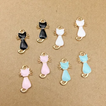 10pcs 5x21mm enamel cat charms for jewelry making and crafting charm fashion pendant earring charms
10pcs 5x21mm enamel cat charms for jewelry making and crafting charm fashion pendant earring charms