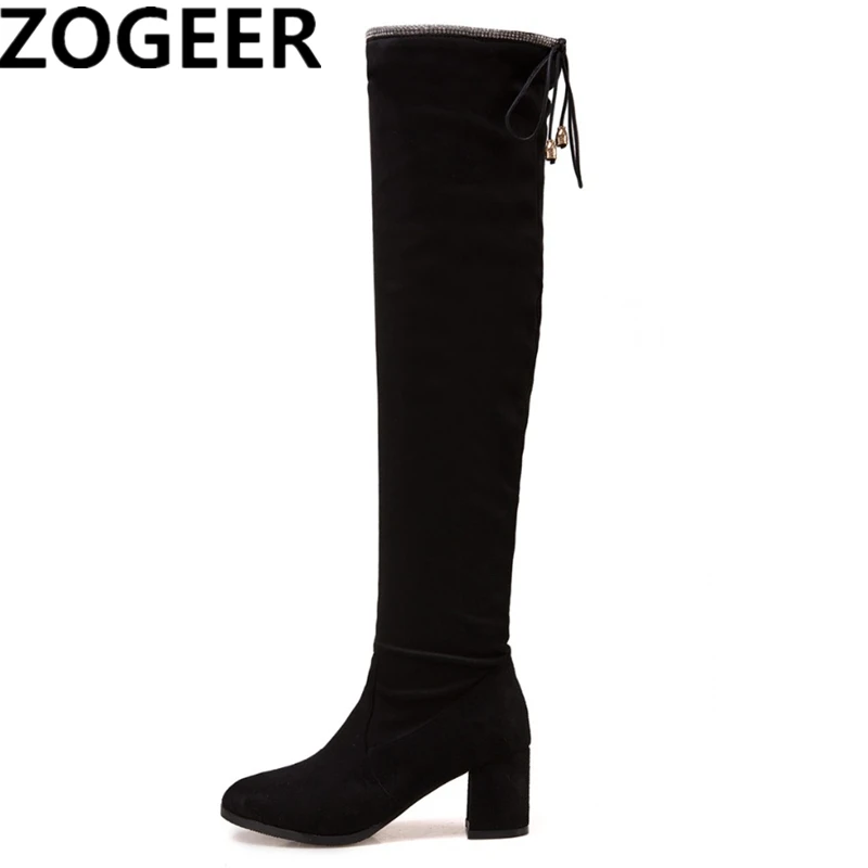 Plus Size 48 Autumn Boots Women New Stretch Fabric Over The Knee Boots Slip On Casual Med Heels Women Shoes Winter Boots Warm
Plus Size 48 Autumn Boots Women New Stretch Fabric Over The Knee Boots Slip On Casual Med Heels Women Shoes Winter Boots Warm