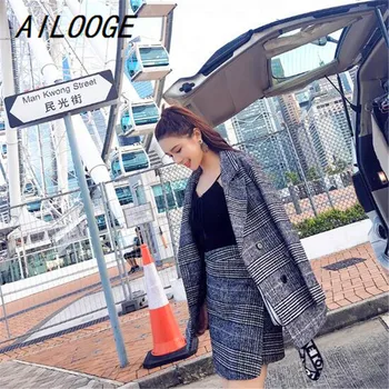 AILOOGE Two Piece Set Autumn And Winter New Houndstooth Jacket Croptop And Skirt Set Woman Suits Lady Suit Office Wool Coat
AILOOGE Two Piece Set Autumn And Winter New Houndstooth Jacket Croptop And Skirt Set Woman Suits Lady Suit Office Wool Coat