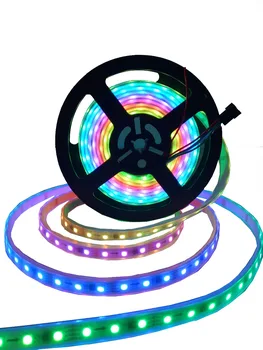 WS2818 5m 60LEDs/m(20pixels/m) DC12V RGB full color led pixel strip;WHITE PCB;waterproof in silicon tube/in silicon coating
WS2818 5m 60LEDs/m(20pixels/m) DC12V RGB full color led pixel strip;WHITE PCB;waterproof in silicon tube/in silicon coating
