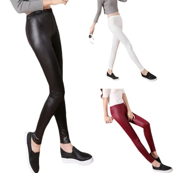 Fashion Casual Leather Leggings Sexy Women Cropped Elastic Leggins Thin Leggings
Fashion Casual Leather Leggings Sexy Women Cropped Elastic Leggins Thin Leggings
