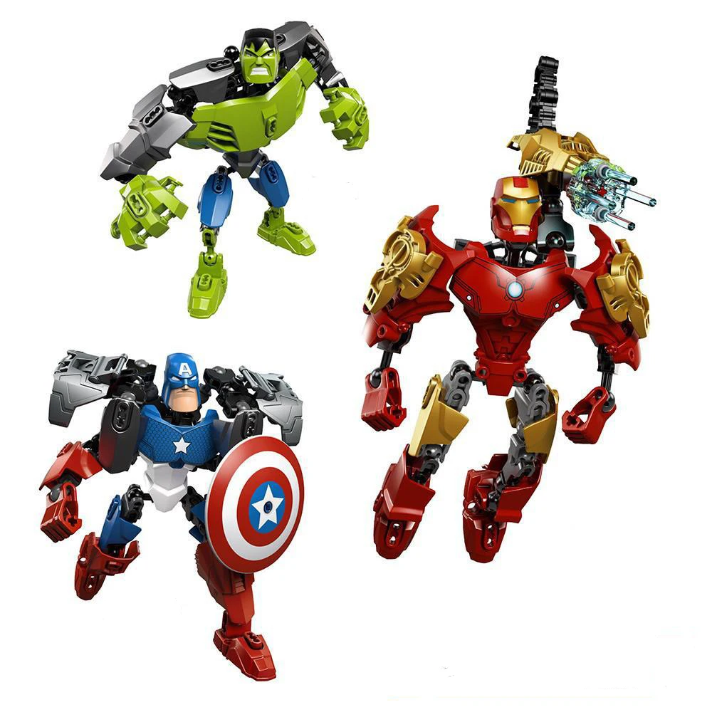CHENG WANG Avengers Building Blocks Super Hero Simple Stitching Feel Free To Put Together Child's Gift Superhero Building Blocks
CHENG WANG Avengers Building Blocks Super Hero Simple Stitching Feel Free To Put Together Child's Gift Superhero Building Blocks