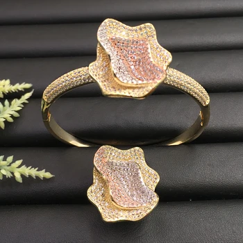 Lanyika Fashion Jewelry Shiny Classic Stereo Calla Lily Micro Plated Party Romantic Bangle With Ring Banquet Daily Best Gift
Lanyika Fashion Jewelry Shiny Classic Stereo Calla Lily Micro Plated Party Romantic Bangle With Ring Banquet Daily Best Gift