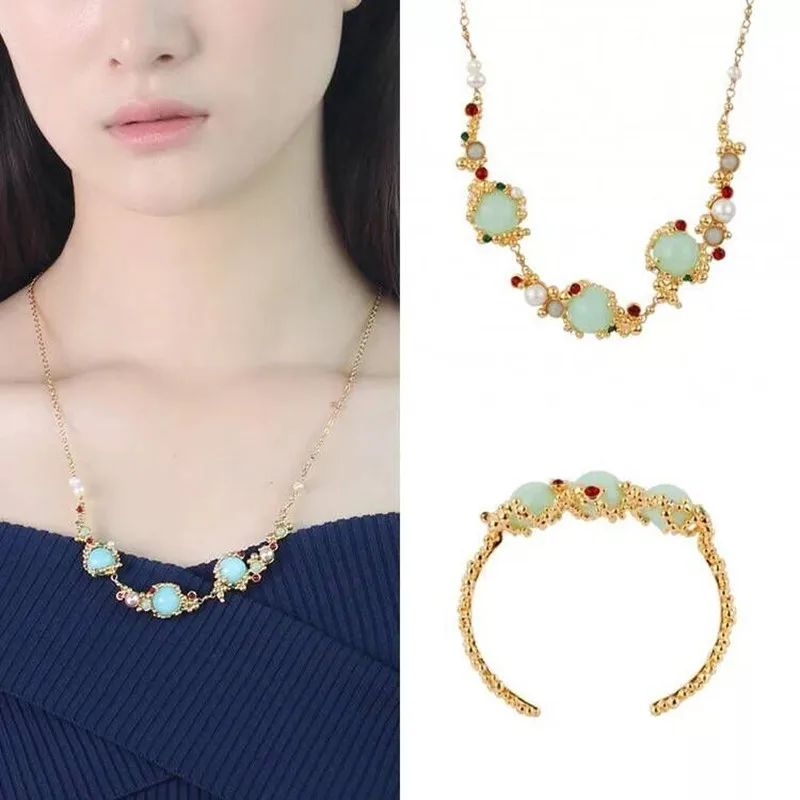 2018 Amybaby Designer Lake Blue Stone Womens Necklace Bangle Enamel Glaze Jewelry For Party
2018 Amybaby Designer Lake Blue Stone Womens Necklace Bangle Enamel Glaze Jewelry For Party