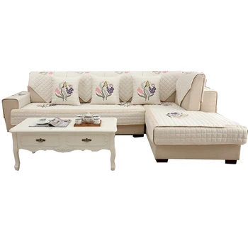 Idyllic Flower Embroidery Sofa Cover Cotton Non-Slip Sofa Towel Chair Covers Mats Living/Drawing Room Decorative L-Shaped
Idyllic Flower Embroidery Sofa Cover Cotton Non-Slip Sofa Towel Chair Covers Mats Living/Drawing Room Decorative L-Shaped