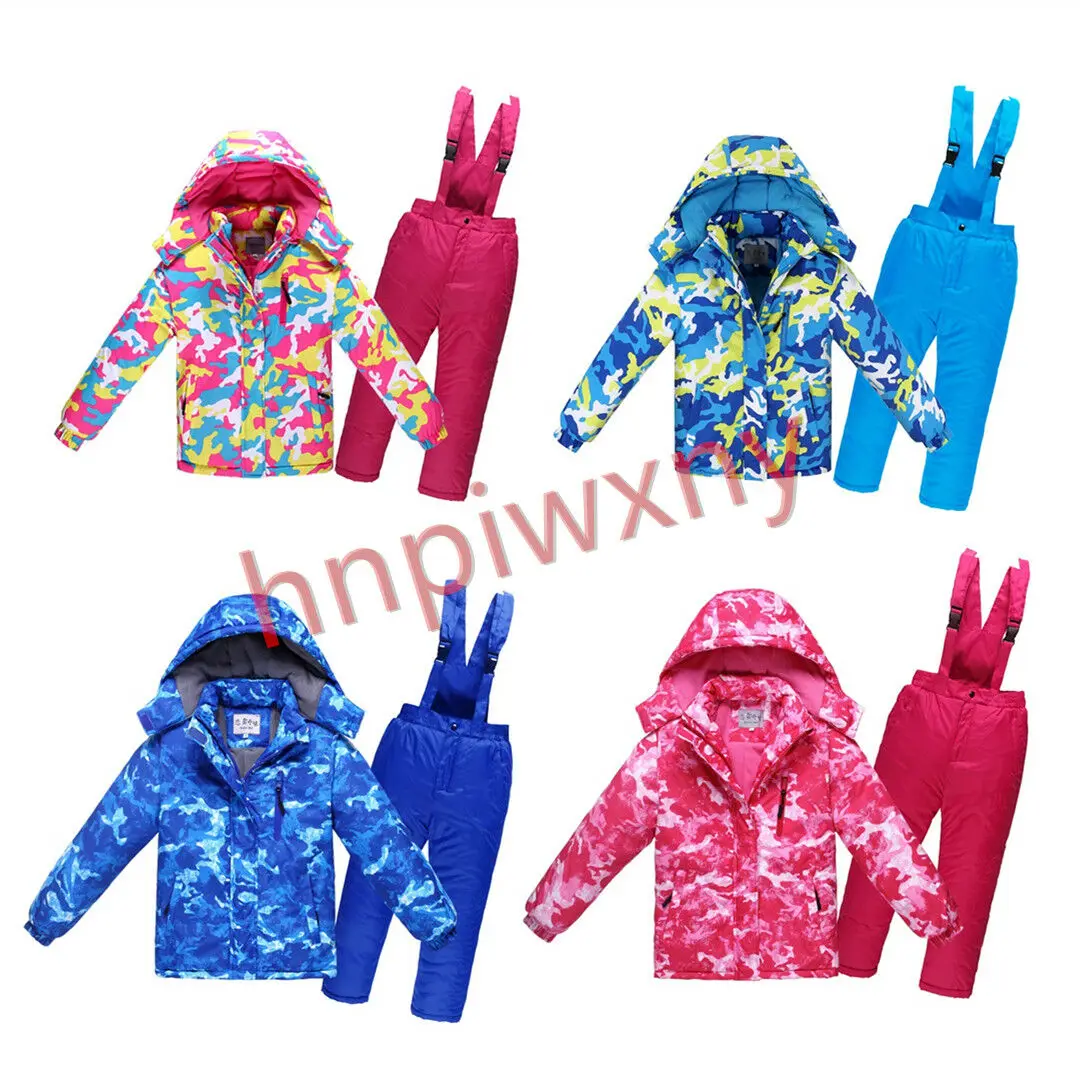 Waterproof Children Kids Snowsuits Girls Boys Winter Sportswear Warm Skiing Suits Snowboard Polyester Jacket Pants Set
Waterproof Children Kids Snowsuits Girls Boys Winter Sportswear Warm Skiing Suits Snowboard Polyester Jacket Pants Set
