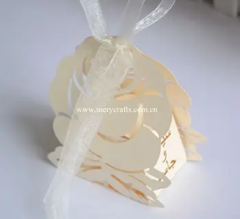 Light gold pearl paper laser cut rose elegant customizable wedding favor boxes
Light gold pearl paper laser cut rose elegant customizable wedding favor boxes