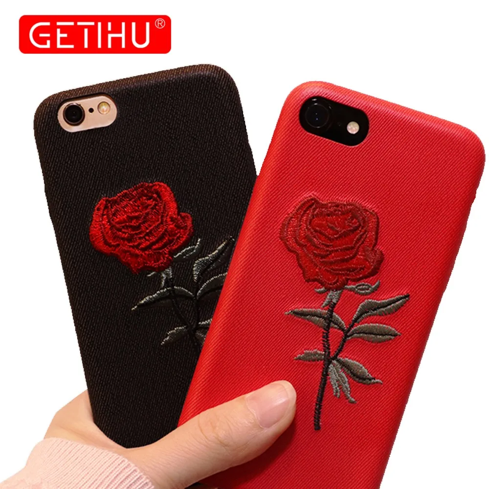 For iPhone X 8 7 6 6S 6 S Plus Case Cover Rose Embroidery Case For iPhone 10 8 7 6s X Plus Phone Case Slim Back Protective Shell
For iPhone X 8 7 6 6S 6 S Plus Case Cover Rose Embroidery Case For iPhone 10 8 7 6s X Plus Phone Case Slim Back Protective Shell
