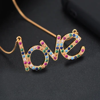 GODKI Luxury Multicolor Love Stackable Pendant Necklace Beautiful Full Cubic Zircon Fashion Charm Women Party Jewelry Gift 2019
GODKI Luxury Multicolor Love Stackable Pendant Necklace Beautiful Full Cubic Zircon Fashion Charm Women Party Jewelry Gift 2019