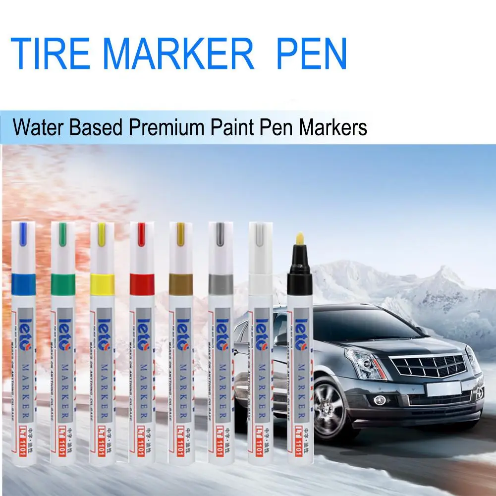 LT1101 White Tyre Paint Marker Pens Waterproof Permanent Pen Fit For Car Motorcycle Tyre Tread Rubber Metal
LT1101 White Tyre Paint Marker Pens Waterproof Permanent Pen Fit For Car Motorcycle Tyre Tread Rubber Metal