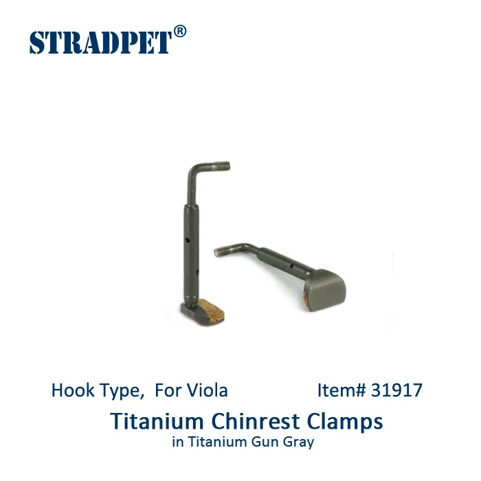 STRADPET Titanium Chinrest Clamps, Chinrest Screws in Titanium Gun Gray, Hook Type, for Viola, Viola Accessories
STRADPET Titanium Chinrest Clamps, Chinrest Screws in Titanium Gun Gray, Hook Type, for Viola, Viola Accessories