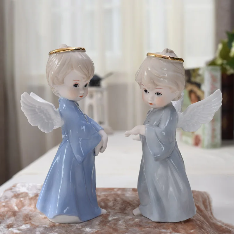 European Ceramic Figure Angel Decorations Home Furnishing Ornaments Lovely European Creative Birthday Gift
European Ceramic Figure Angel Decorations Home Furnishing Ornaments Lovely European Creative Birthday Gift