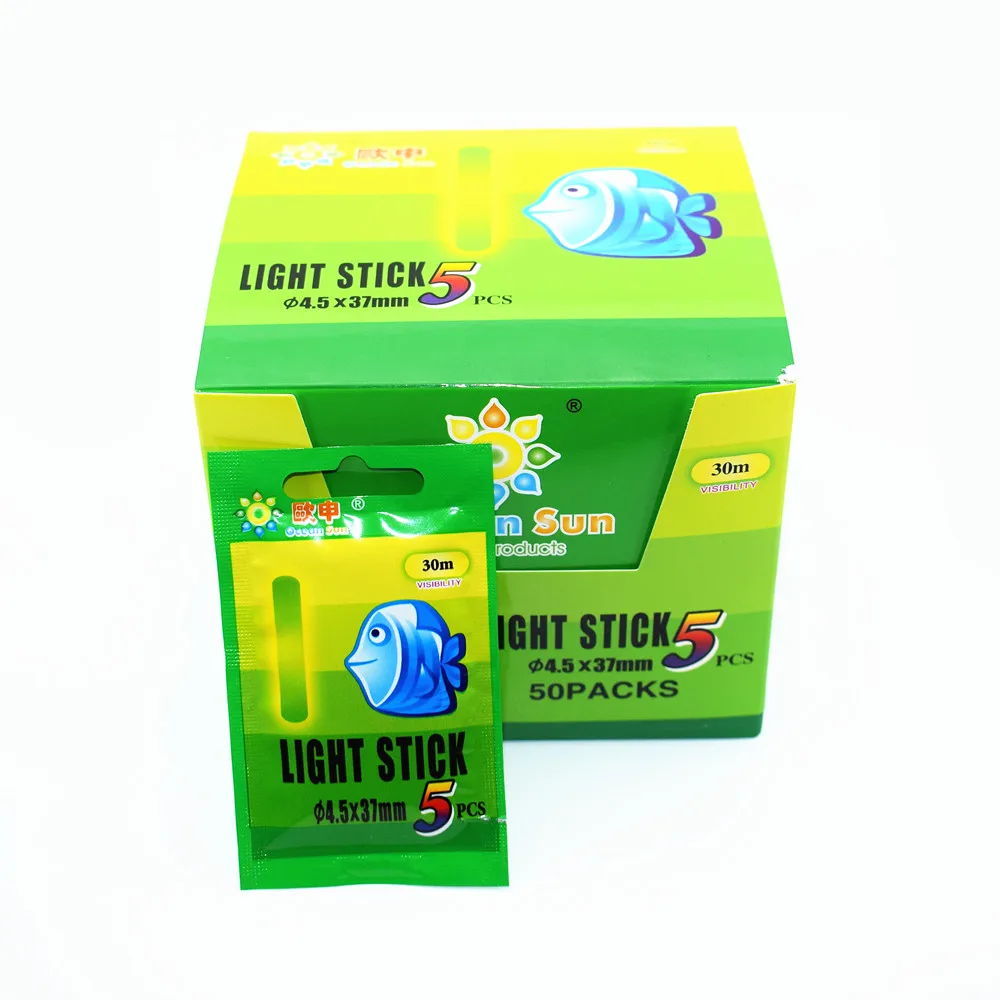 250Pcs/box 4.5*37mm 3.0*25mmNight Fishing Fluorescent Lightstick Light Float Green Color Lights Glow Stick fishing float
250Pcs/box 4.5*37mm 3.0*25mmNight Fishing Fluorescent Lightstick Light Float Green Color Lights Glow Stick fishing float