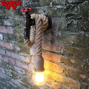 Retro Industrial Hemp Rope Loft Wall Lamp LED Metal Faucet Tube Wall Light Home Lighting Mounted Sconce for Restaurant Staircase
Retro Industrial Hemp Rope Loft Wall Lamp LED Metal Faucet Tube Wall Light Home Lighting Mounted Sconce for Restaurant Staircase