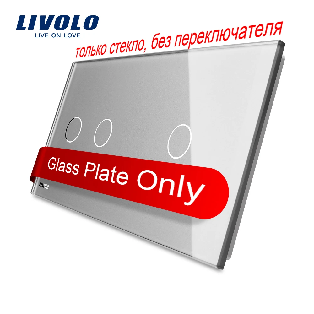 Livolo EU standard Luxury Crystal Glass,151mm*80mm, Glass Panel only for double with single switch,4 Colors
Livolo EU standard Luxury Crystal Glass,151mm*80mm, Glass Panel only for double with single switch,4 Colors